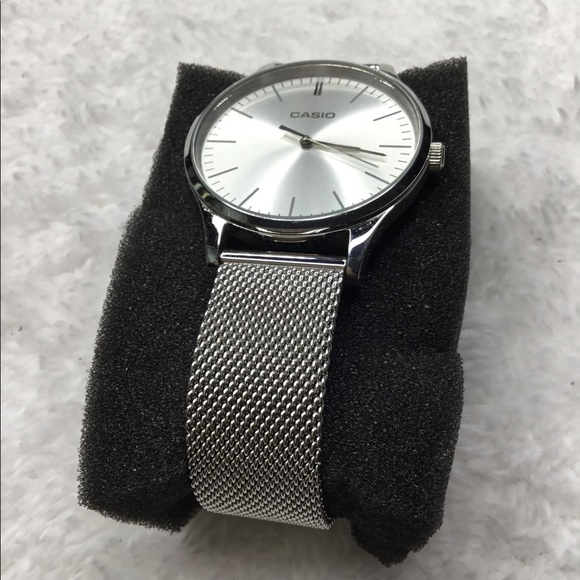 casio mesh watch